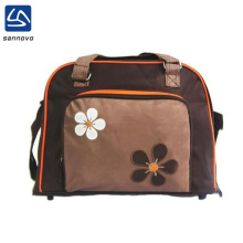 wholesale durable flowers diaper bag mummy,custom logo baby mummy bag